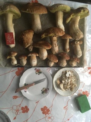 Při krájení mně "přepadla" dcera :-)