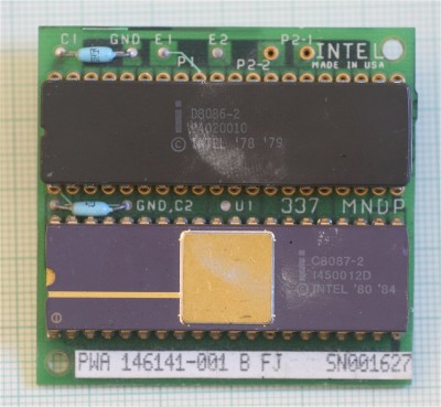 adaptér 8086 s koprocesorem 8087