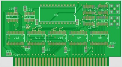 plošný spoj pro 10.5 místný čítač do 125 MHz