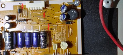 Měřící body A5V, B5V, B13V.