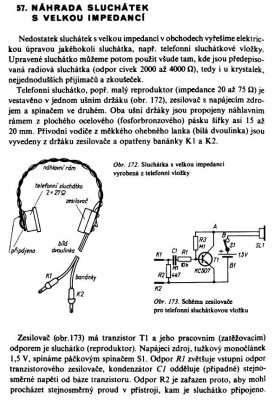 Náhrada vysokoohmových sluchátek