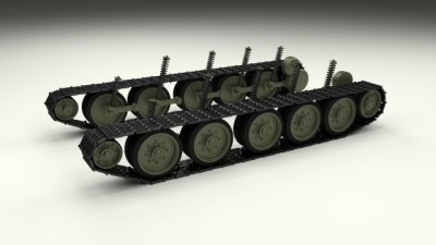 T34 podvozek a odpružení