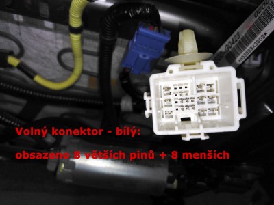 Jak zapojit tento konektor, aby sedadlo fungovalo i mimo auto?