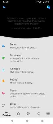 Ve tavovém řádku není zobrazeno TE