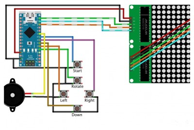 Arduino LED Tetris