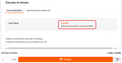 Jak se jednou použije, je její životnost 1/30 s, pak se vyhodí. Podruhé není co použít.