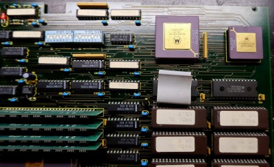 Detail CPU a mat. koprocesoru