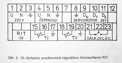 platné zapojení přepínacího kontaktu termostatu