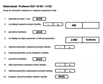 Protherm RAY 18 KE  nastavení programu....png