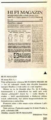 HI FI MAGAZIN č.1