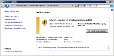 To jsou ty "stovky" updatů.