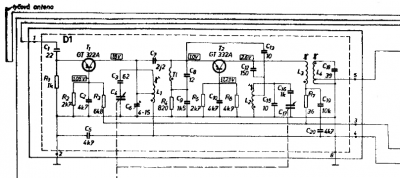 Ze schématu ve Sdělovací Technice 1973.