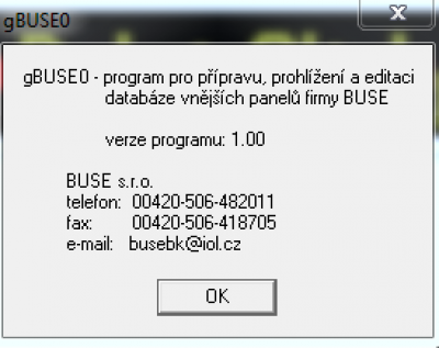 Popis GBUSE