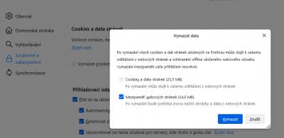 Kde mažu cache