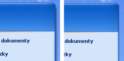 Tiene pod ponukami, naľavo zapnuté, vpravo vypnuté.