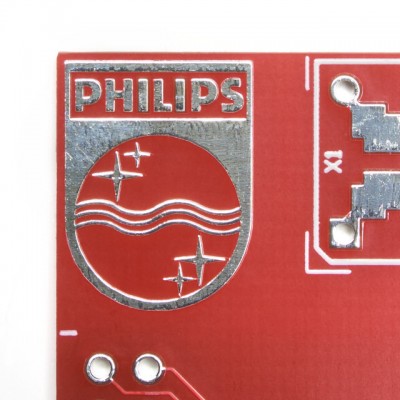 Philips logo on a PCB