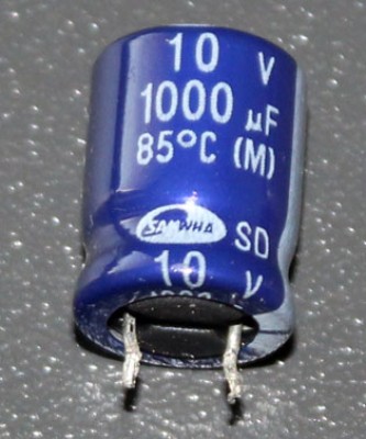 Samwha 1000 µF/10 V 85 °C