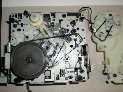 Příprava montáže mechaniky (s novým řemeny)